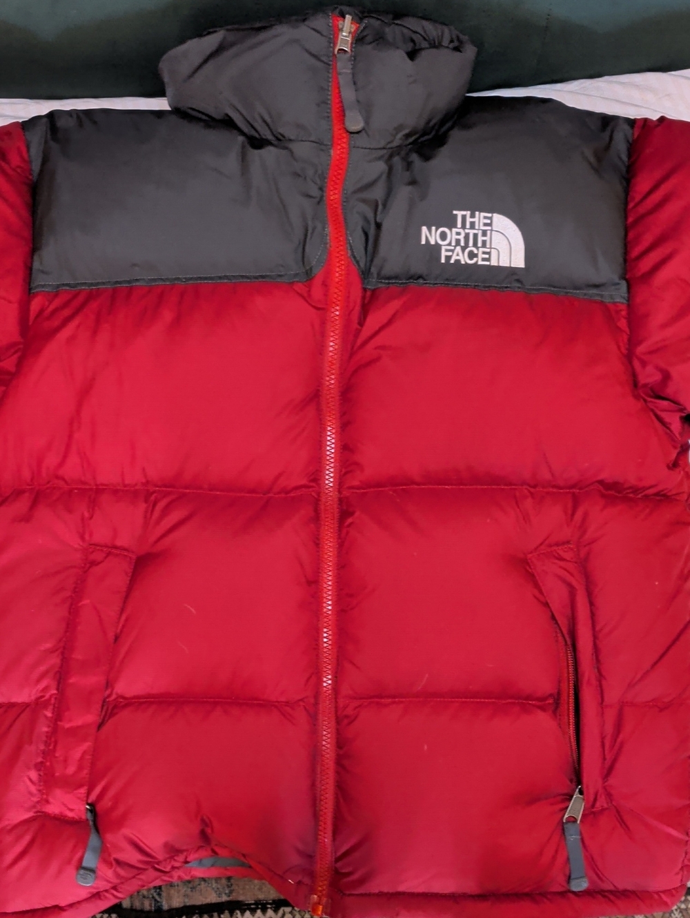 The North Face Red and Black Men's Puffer Jacket